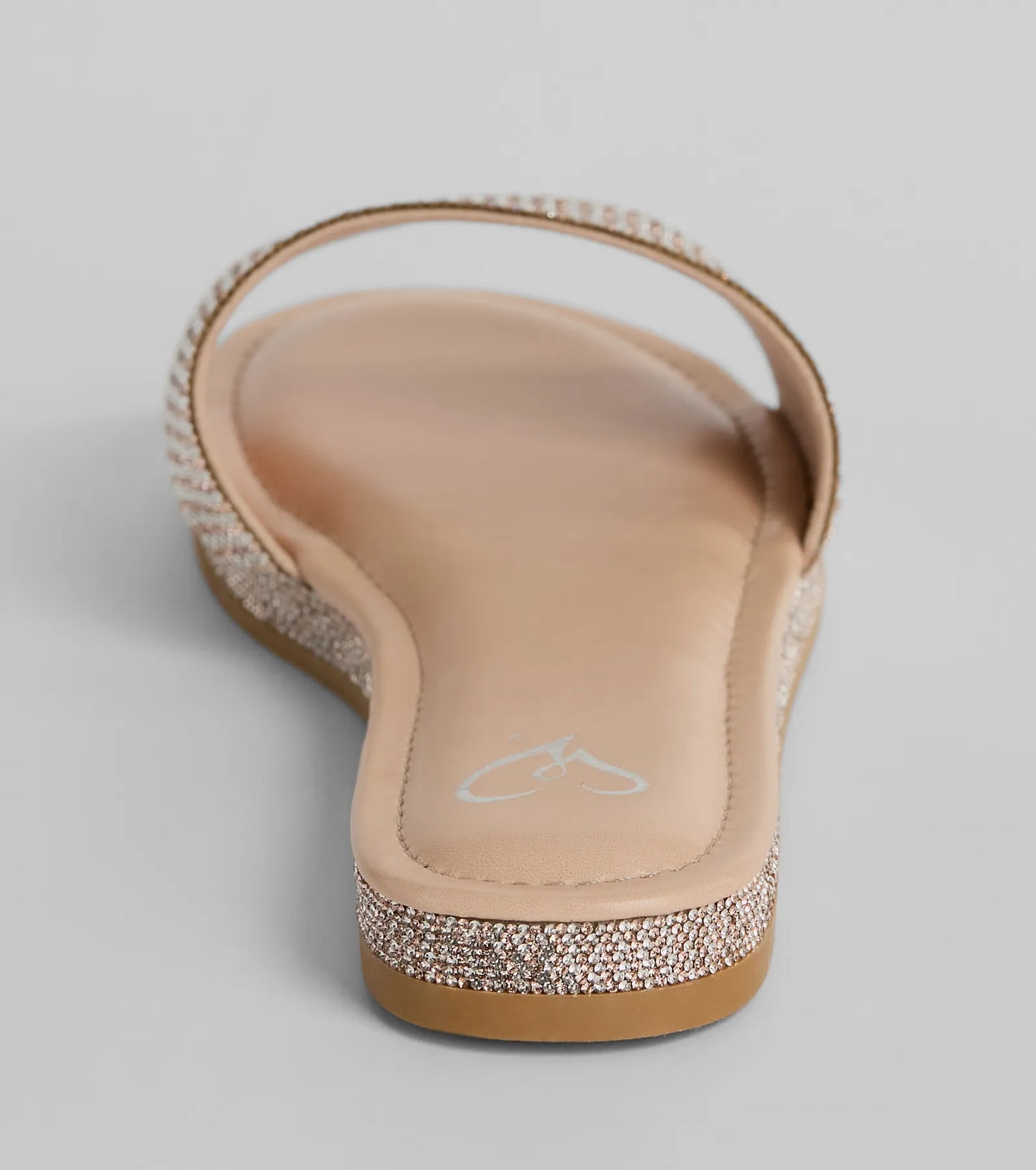 Go To Rhinestone Band Flat Sandals