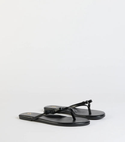 So Cute Bow Thong Sandals