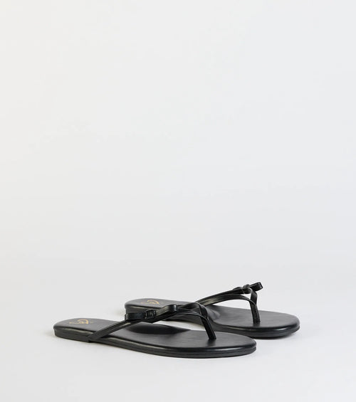 So Cute Bow Thong Sandals