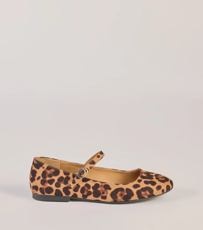 Glam Instinct Leopard Print Flats