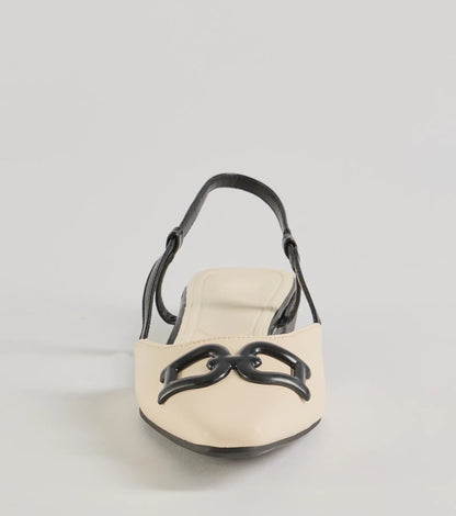 Vintage Charm Slingback Flats