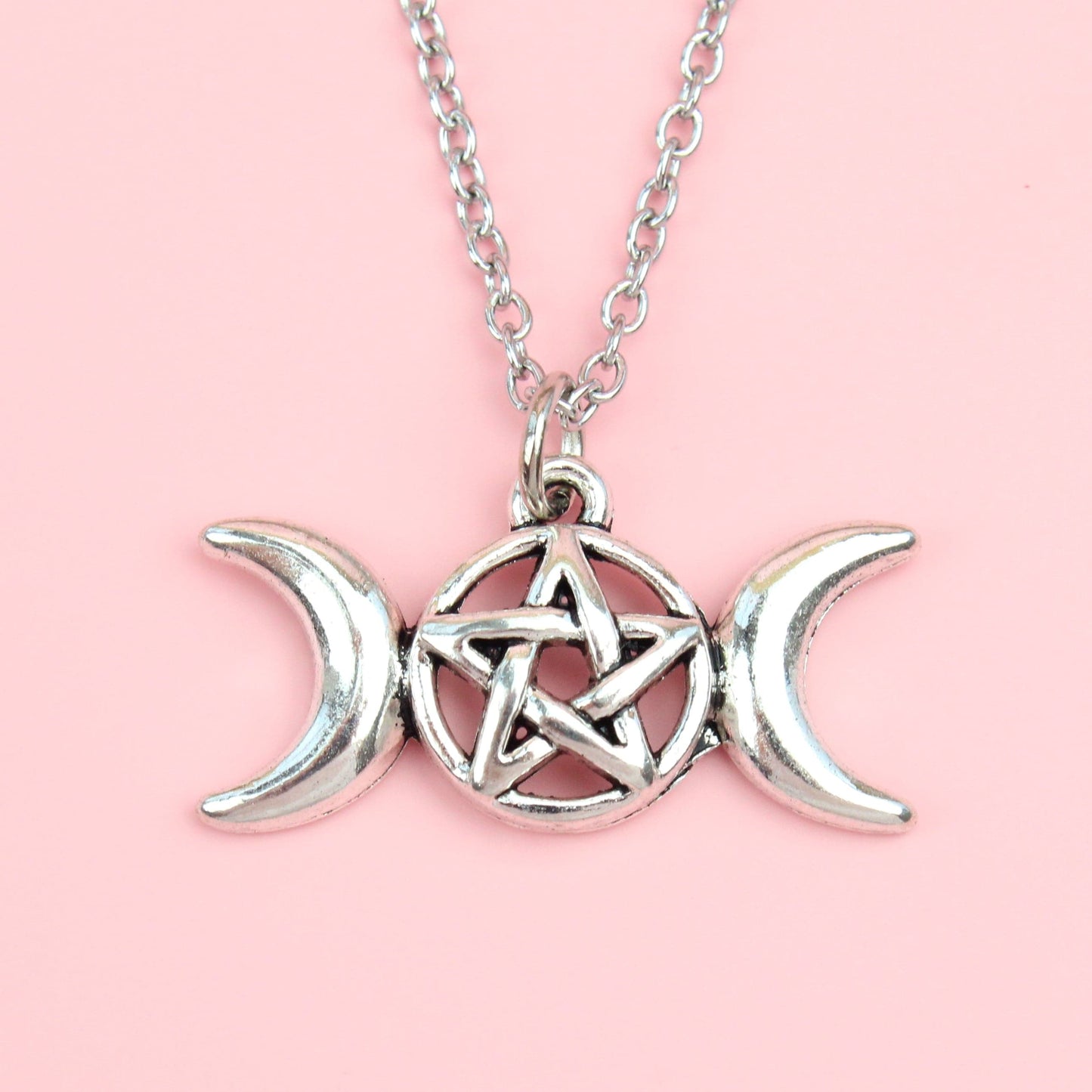 Pentagram & Moon Necklace
