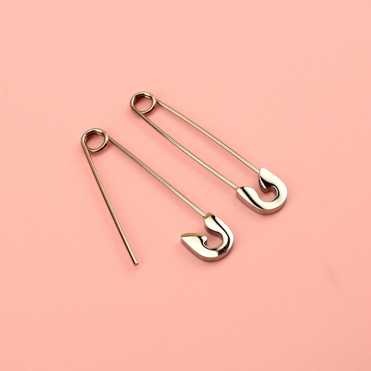 Pin it to Win it Safety Pin Earrings