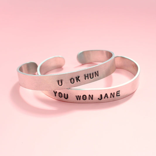 Personalised Hand Stamped Bangle