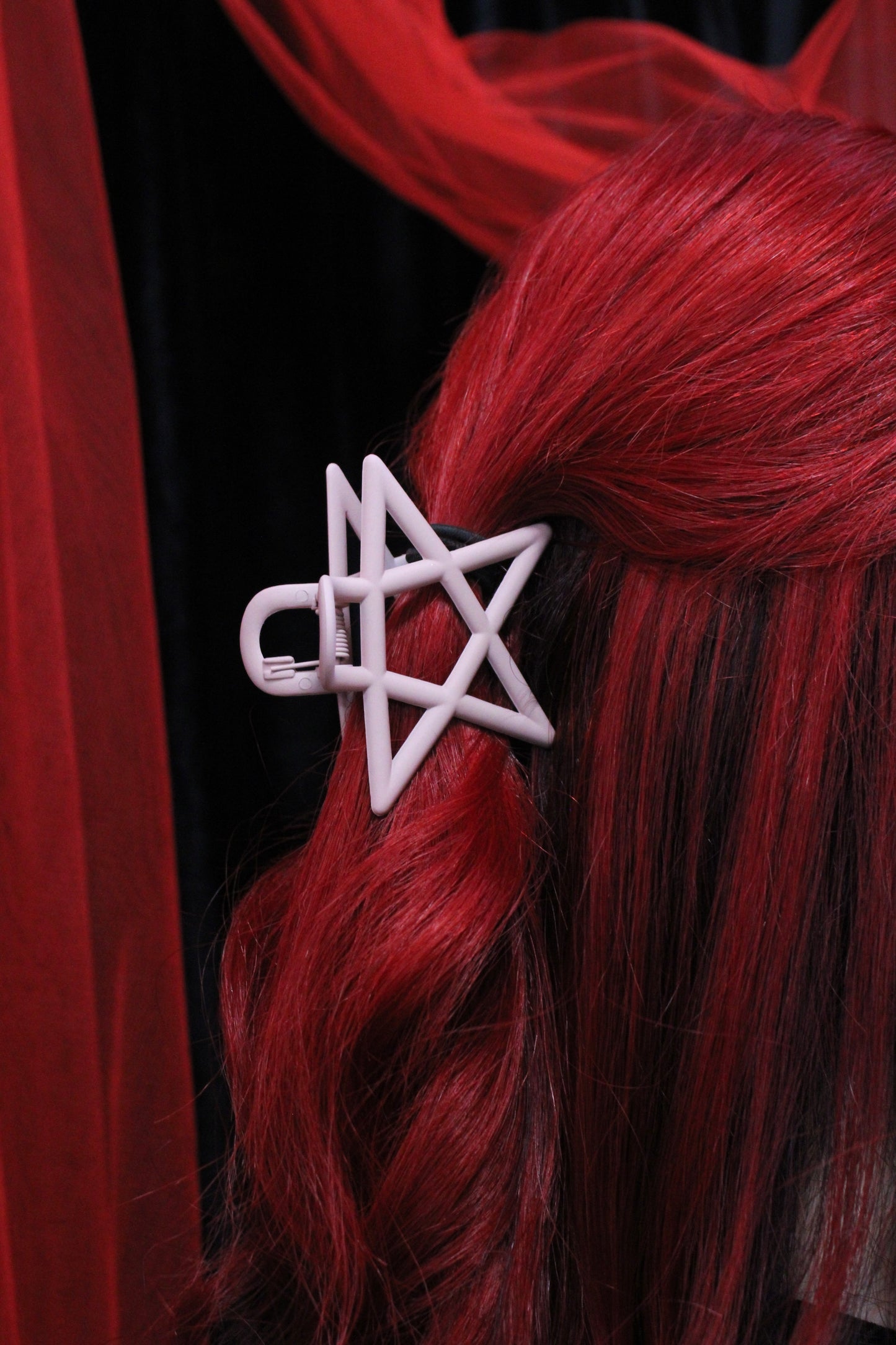 Pentagram Hair Clip - Dusty Rose