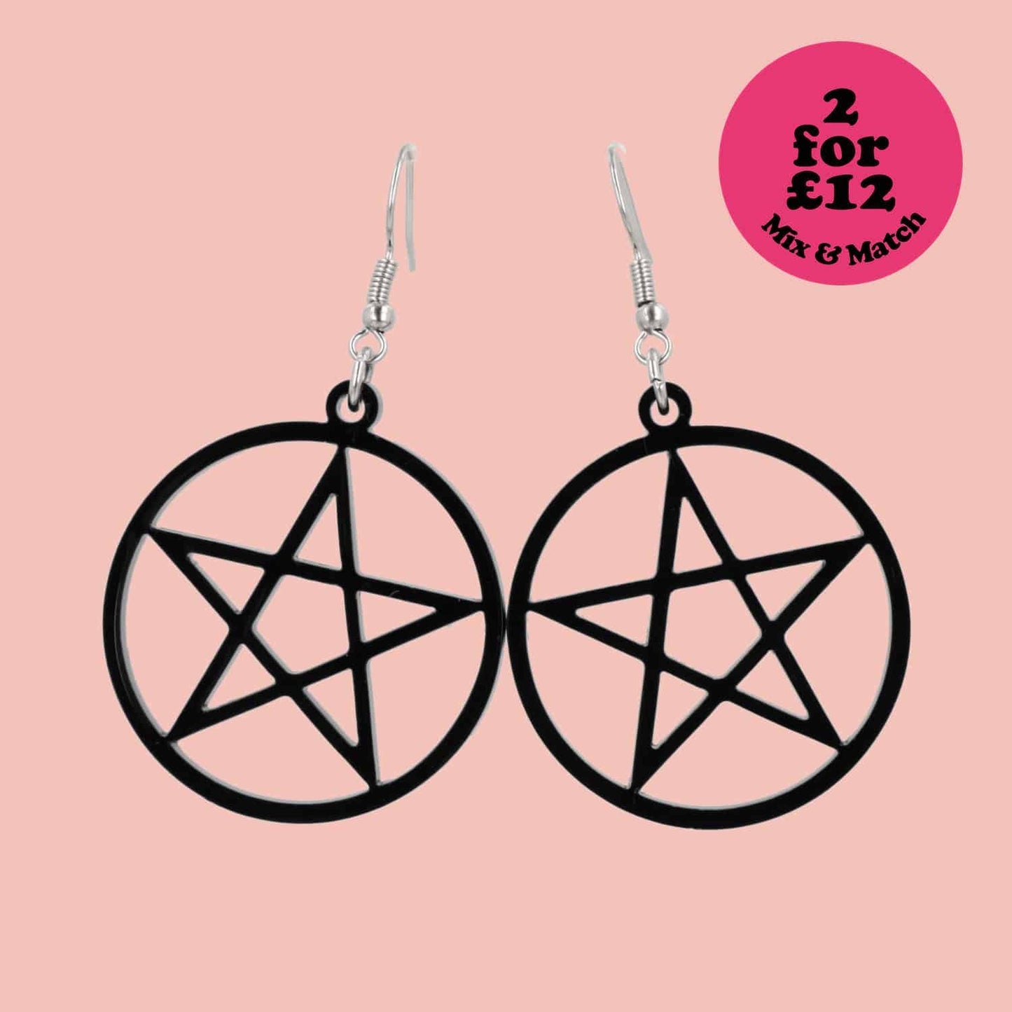 Pentacle Earrings