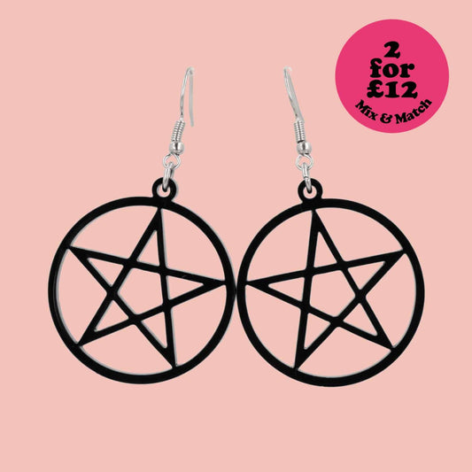 Pentacle Earrings