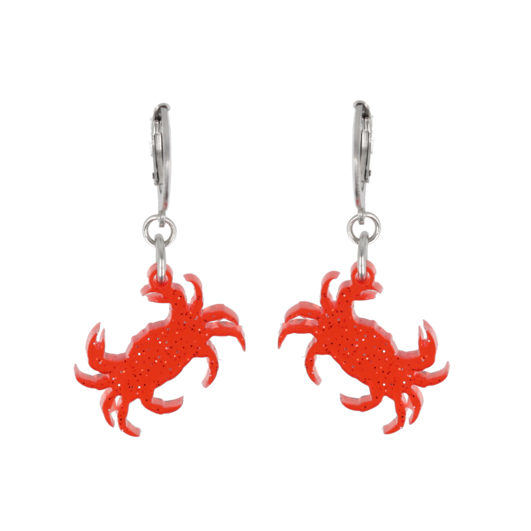 Pinch Me! Crab Huggie Hoop Earrings