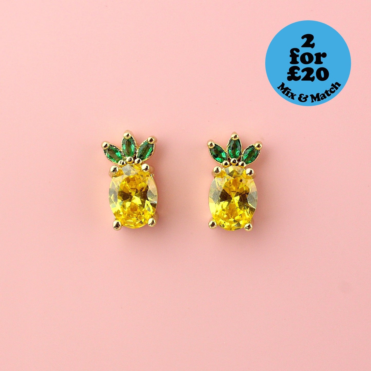 Pineapple Punch Stud Earrings