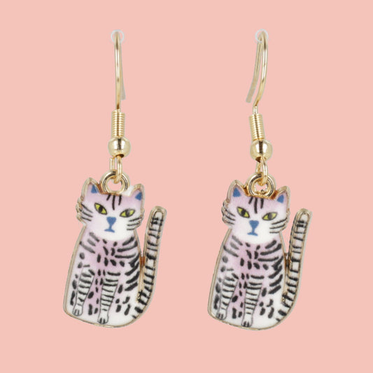 Pink Cheetah Earrings