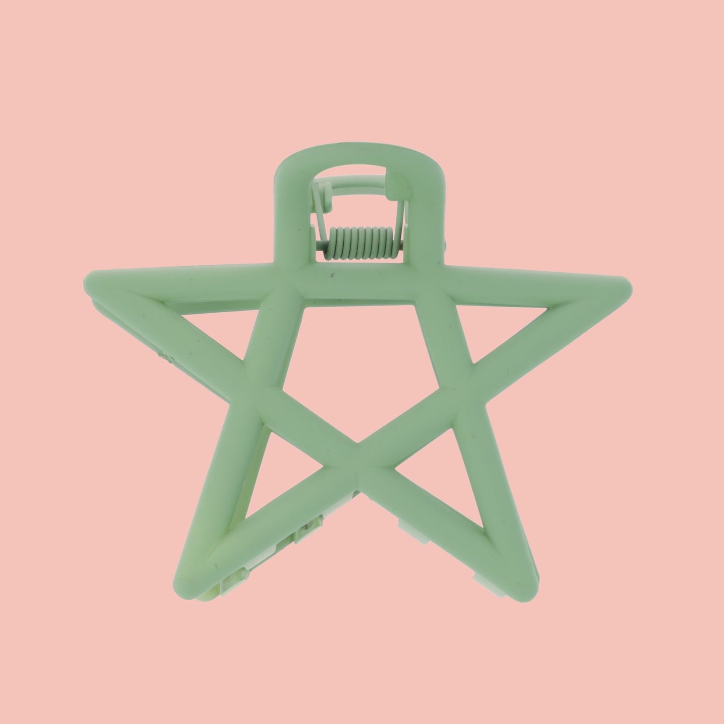 Pentagram Hair Clip - Sage Green