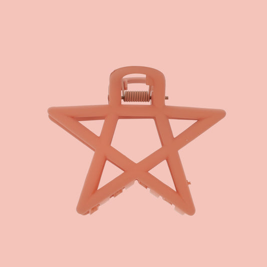 Pentagram Hair Clip - Burnt Orange