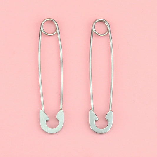 Pin it to Win it Safety Pin Earrings