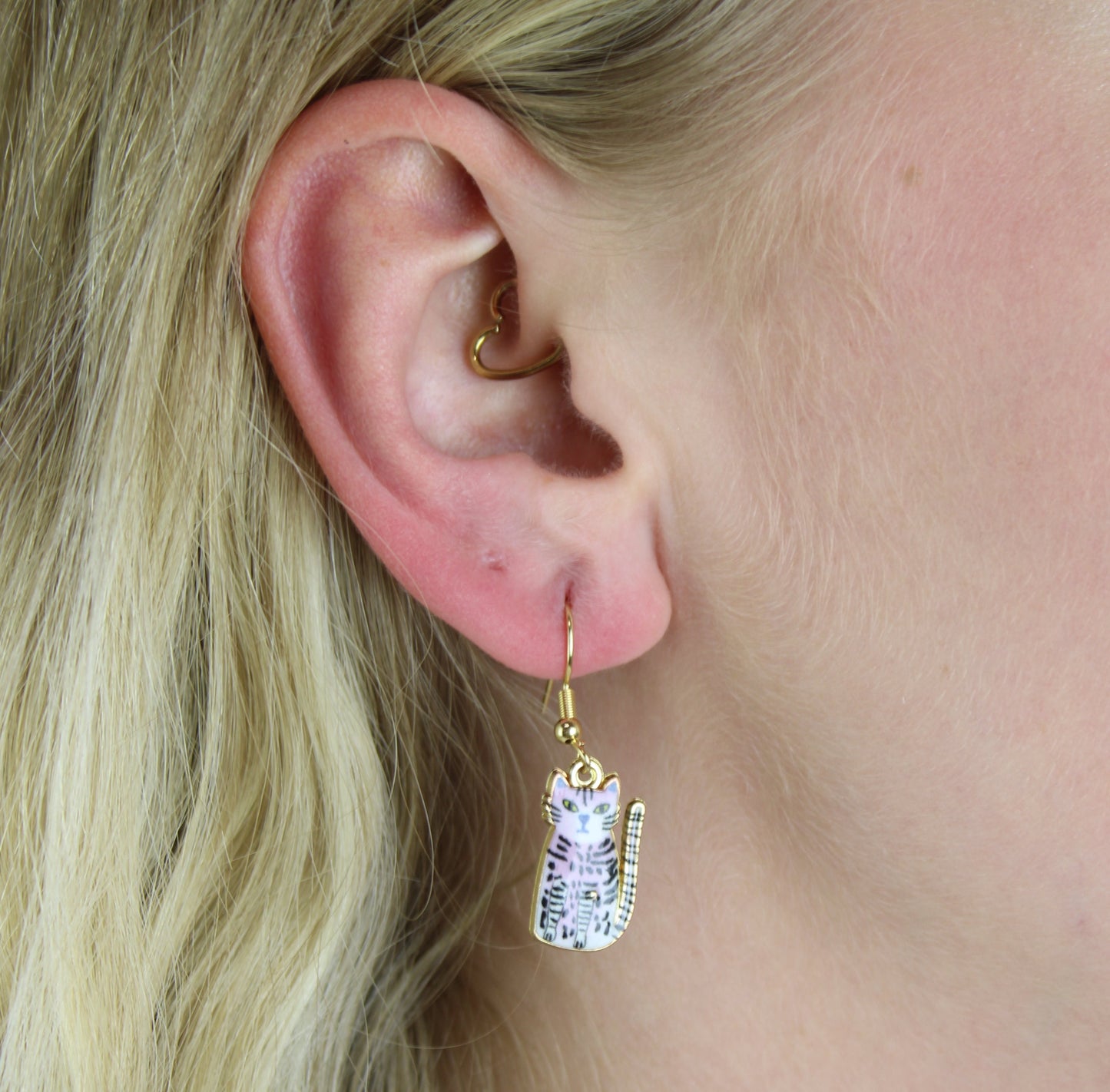 Pink Cheetah Earrings