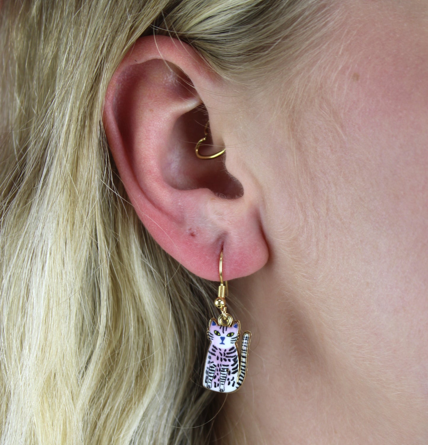 Pink Cheetah Earrings
